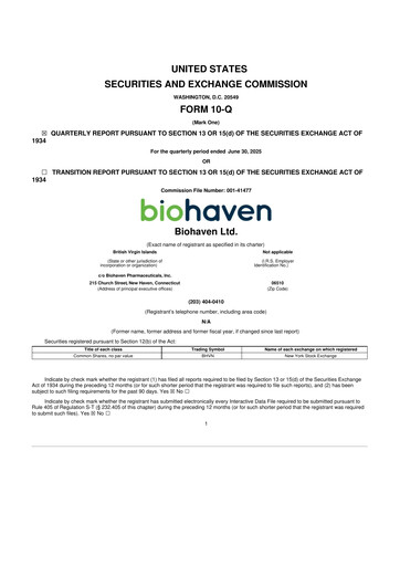Thumbnail Biohaven 10-Q Quarterly Report FY2025 
