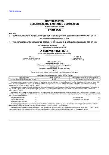 Thumbnail Zymeworks 10-Q Quarterly Report FY2024 