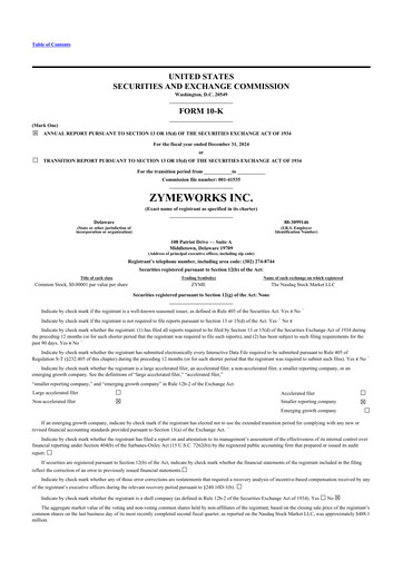 Thumbnail Zymeworks 10-K Annual Report 2024