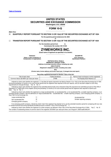 Thumbnail Zymeworks 10-Q Quarterly Report FY2026 