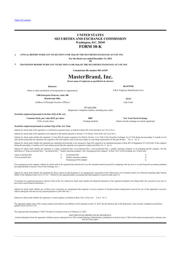 Thumbnail MasterBrand 10-K Annual Report 2023