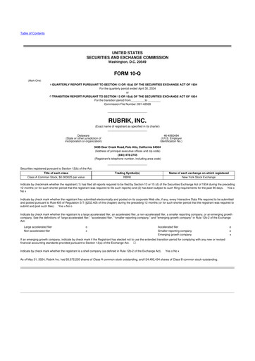 Vorschaubild Rubrik 10-Q Quartalsbericht 2025 