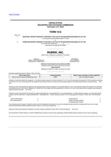 Vorschaubild Rubrik 10-Q Quartalsbericht 2025 