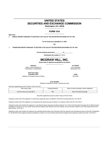 Vorschaubild McGraw Hill 10-K Jahresbericht 2026