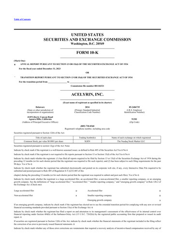 Miniature ACELYRIN 10-K Rapport annuel 2023