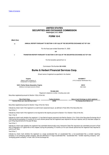Thumbnail Burke & Herbert Financial Services 10-K Annual Report 2025