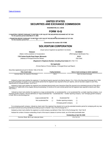 Thumbnail Solventum 10-Q Quarterly Report FY 