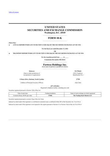 Thumbnail Fortrea 10-K Annual Report 2024