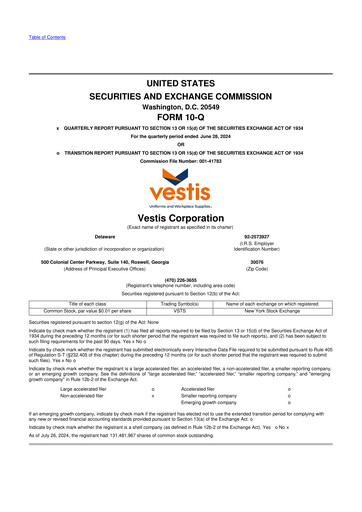 Thumbnail Vestis 10-Q Quarterly Report FY2024 
