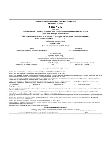 Thumbnail PHINIA 10-K Annual Report 2023