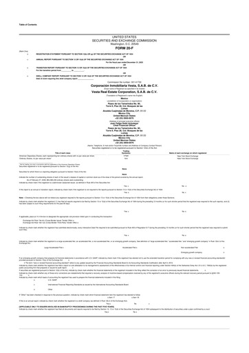 Miniature Vesta Real Estate 20-F Rapport annuel 2025