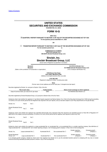 Thumbnail Sinclair, Inc. 10-Q Quarterly Report FY2025 