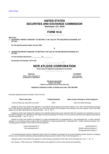 Vorschaubild NCR Atleos Corporation 10-Q Quartalsbericht  