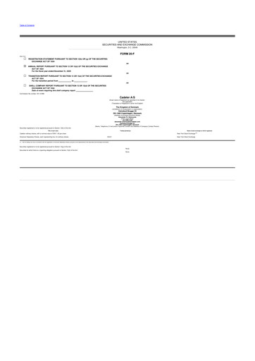 Thumbnail Cadeler A/S 20-F Annual Report 2025