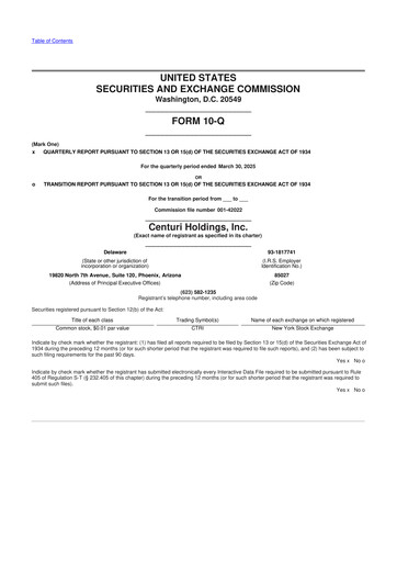 Thumbnail Centuri Holdings 10-Q Quarterly Report FY2025 