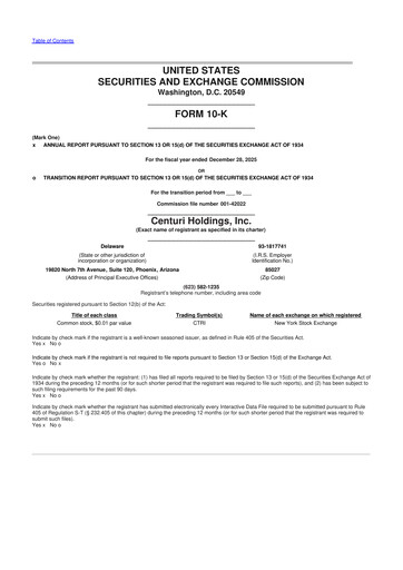 Thumbnail Centuri Holdings 10-K Annual Report 2025