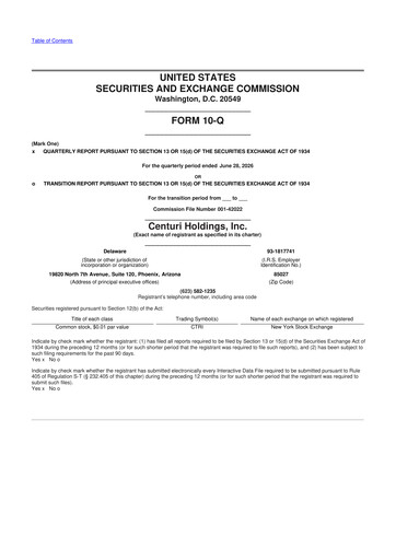 Thumbnail Centuri Holdings 10-Q Quarterly Report FY2026 
