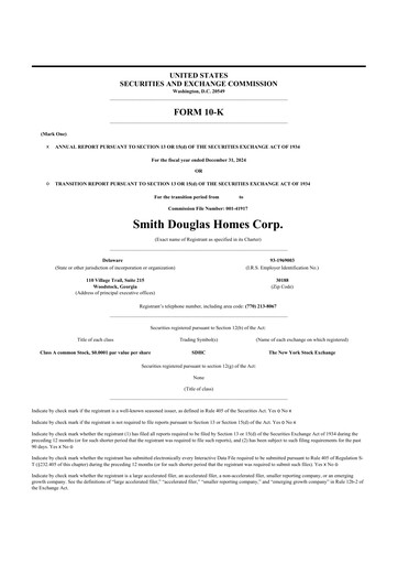 Thumbnail Smith Douglas Homes 10-K Annual Report 2024