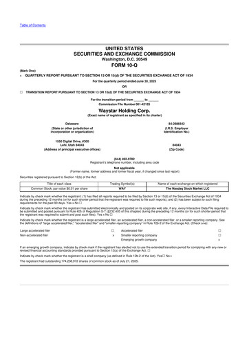 Thumbnail Waystar 10-Q Quarterly Report FY2025 