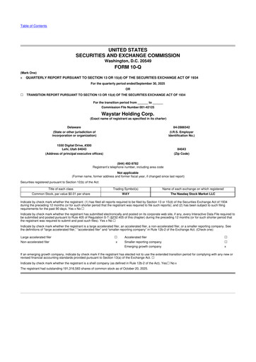 Thumbnail Waystar 10-Q Quarterly Report FY2025 