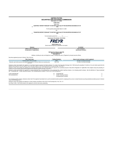 Miniature T1 Energy 10-Q Rapport trimestriel 2024 