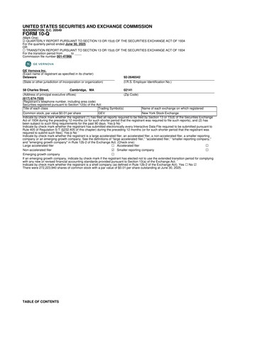 Miniature GE Vernova 10-Q Rapport trimestriel 2025 