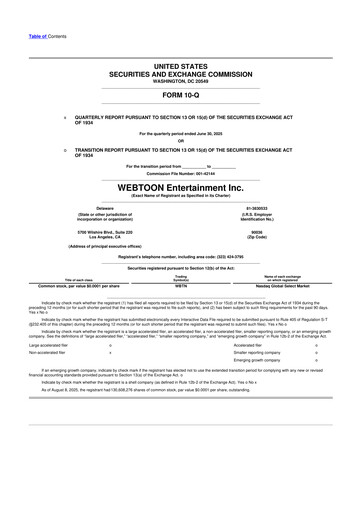Thumbnail WEBTOON Entertainment 10-Q Quarterly Report FY2025 