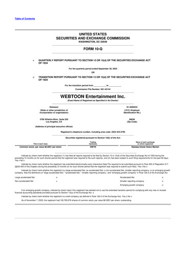 Thumbnail WEBTOON Entertainment 10-Q Quarterly Report FY2025 