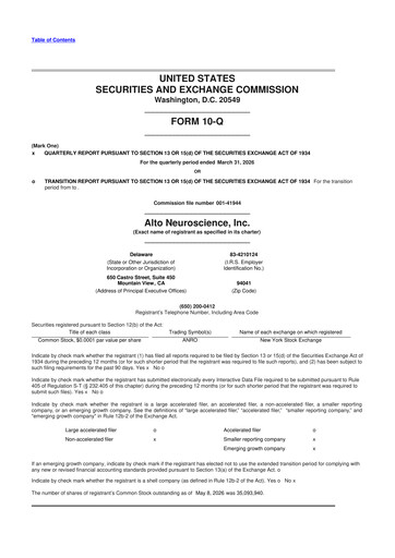Thumbnail Alto Neuroscience 10-Q Quarterly Report FY 