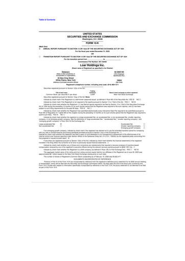 Thumbnail Loar Holdings 10-K Annual Report 2025