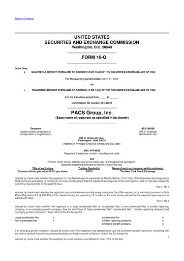 Thumbnail PACS Group 10-Q Quarterly Report FY2024 