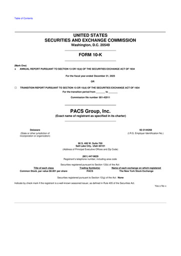Thumbnail PACS Group 10-K Annual Report 2025