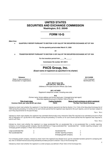 Thumbnail PACS Group 10-Q Quarterly Report FY 
