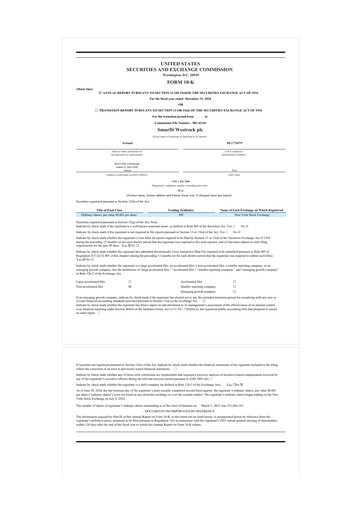 Thumbnail Smurfit Westrock 10-K Annual Report 2024