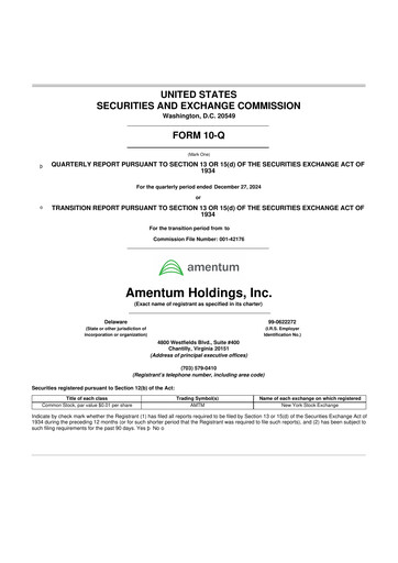 Thumbnail Amentum 10-Q Quarterly Report FY2025 