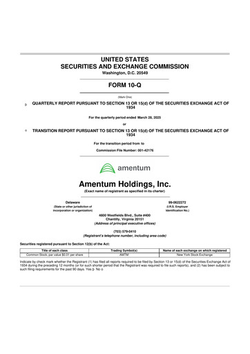 Thumbnail Amentum 10-Q Quarterly Report FY2025 