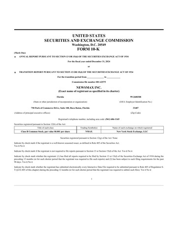 Thumbnail Newsmax 10-K Annual Report 