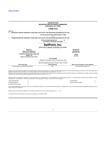 Miniature SailPoint 10-Q Rapport trimestriel 2026 