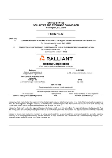 Thumbnail Ralliant Corporation 10-Q Quarterly Report FY 