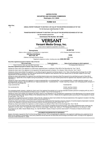 Vorschaubild Versant Media Group 10-K Jahresbericht 2025