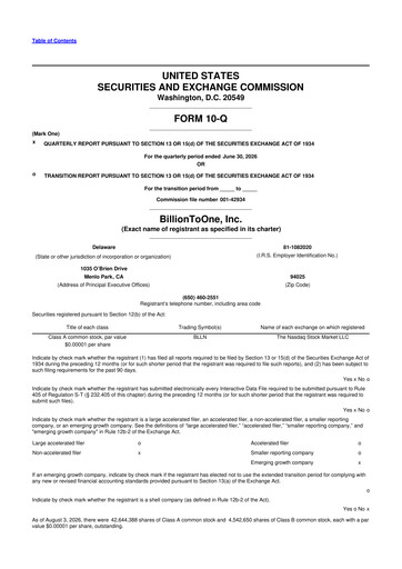 Thumbnail BillionToOne 10-Q Quarterly Report FY2026 