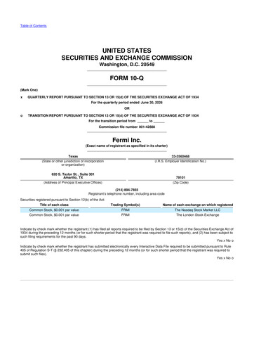 Thumbnail Fermi Inc. 10-Q Quarterly Report FY2026 