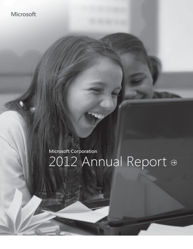 Thumbnail Microsoft Annual Report 2012