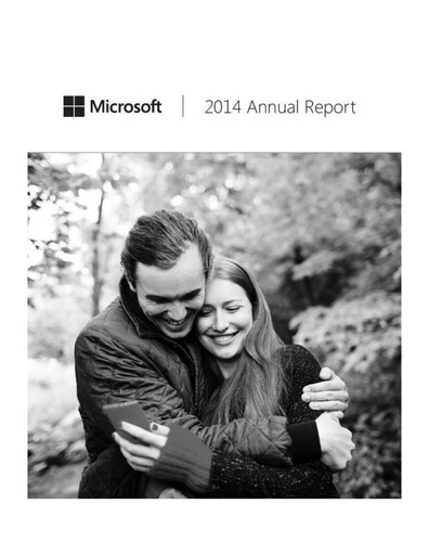 Thumbnail Microsoft Annual Report 2014