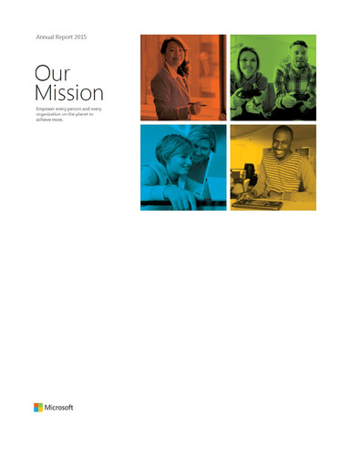 Thumbnail Microsoft Annual Report 2015