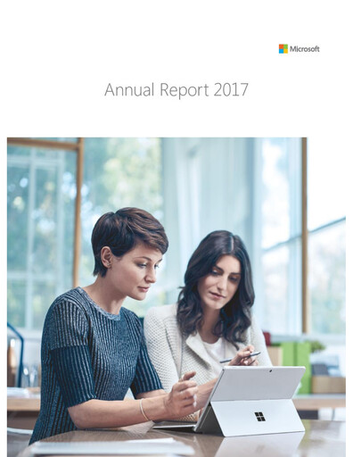 Thumbnail Microsoft Annual Report 2017