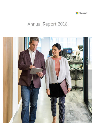 Thumbnail Microsoft Annual Report 2018