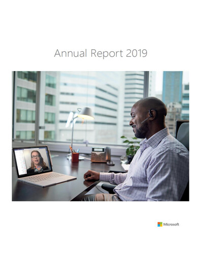 Thumbnail Microsoft Annual Report 2019