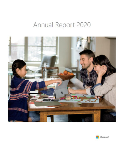 Thumbnail Microsoft Annual Report 2020