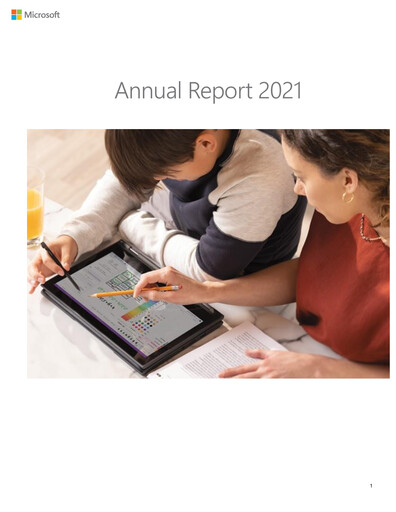 Thumbnail Microsoft Annual Report 2021